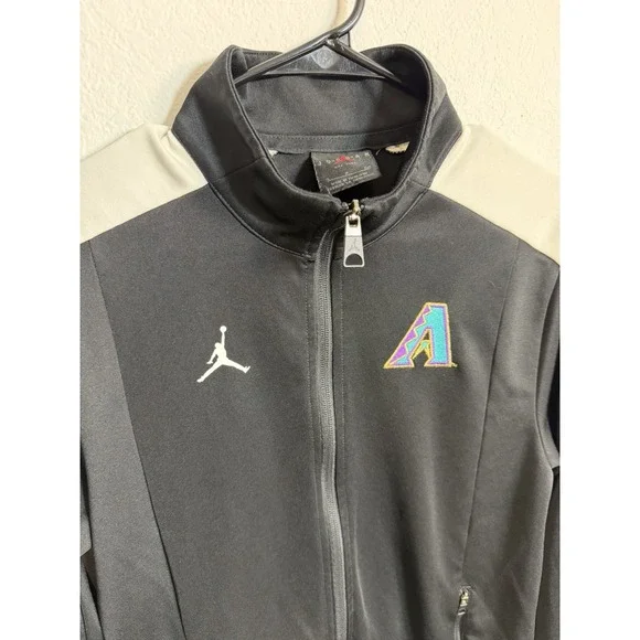 Jordan Brand Arizona Diamondbacks Team Issue MLB Full Zip Track Jacket Mens S - Picture 3 of 8
